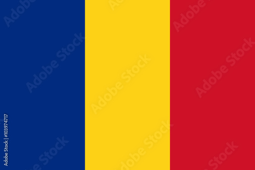 Vector of Romanian flag.