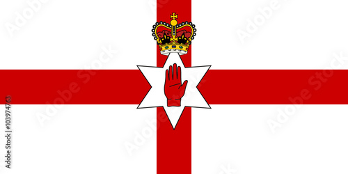 Vector of Northern Ireland flag.