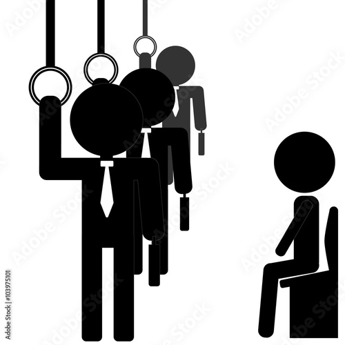 businessman in subway