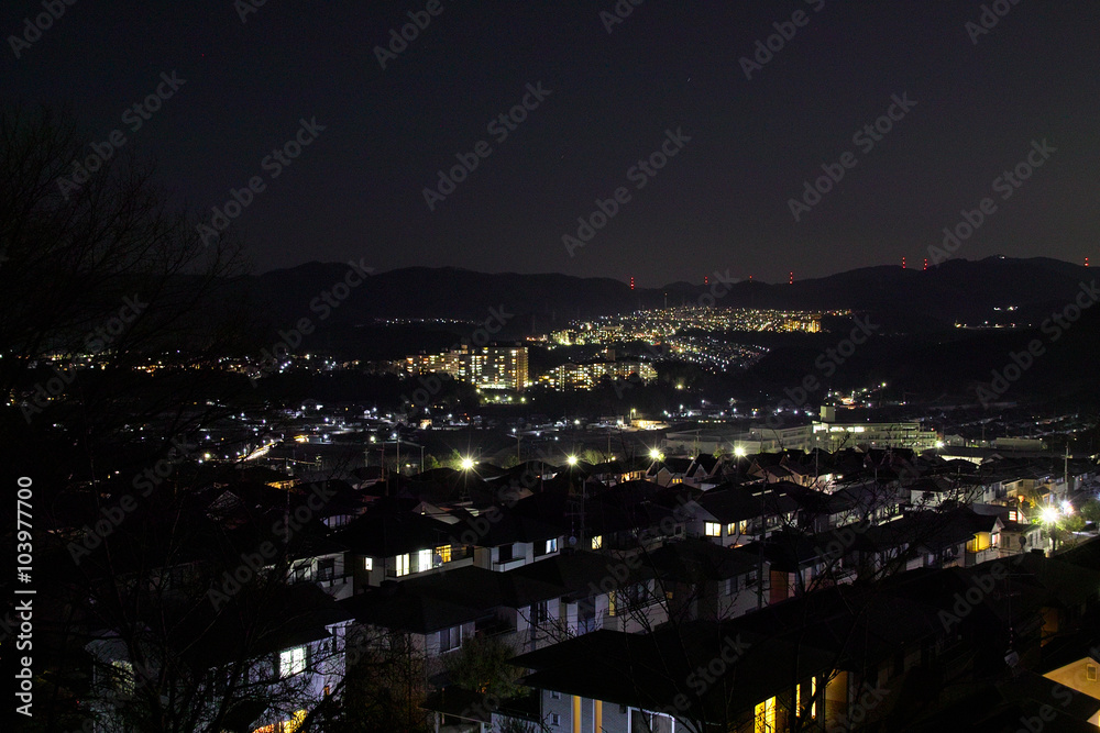 夜の住宅街 夜の住宅街