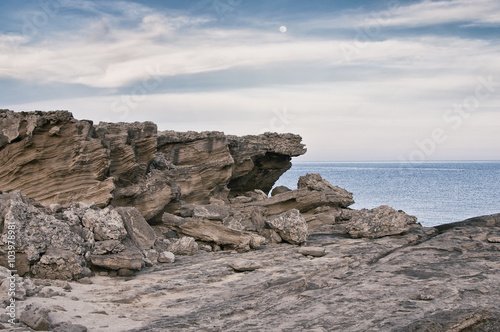 Cliffs at Mediterranean sea coast