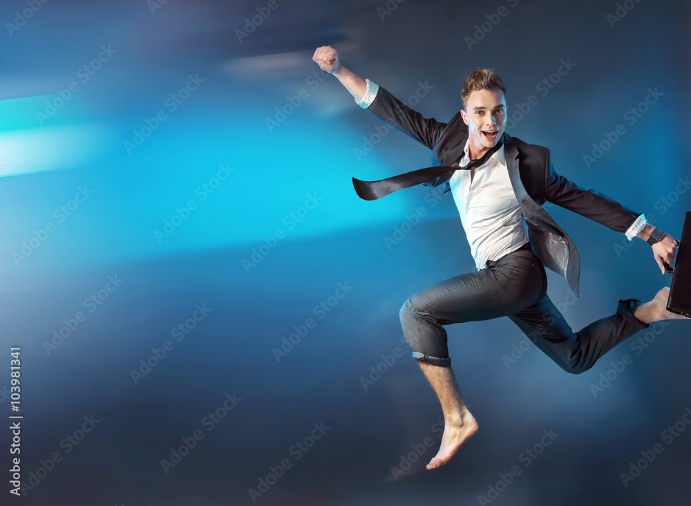 Obraz premium Conceptual image of a successful businessman