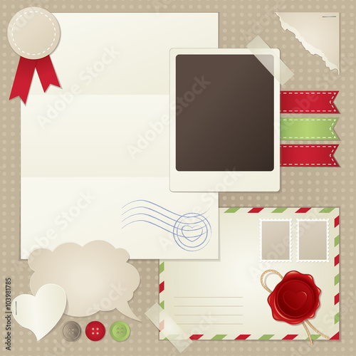 vintage scrapbook elements