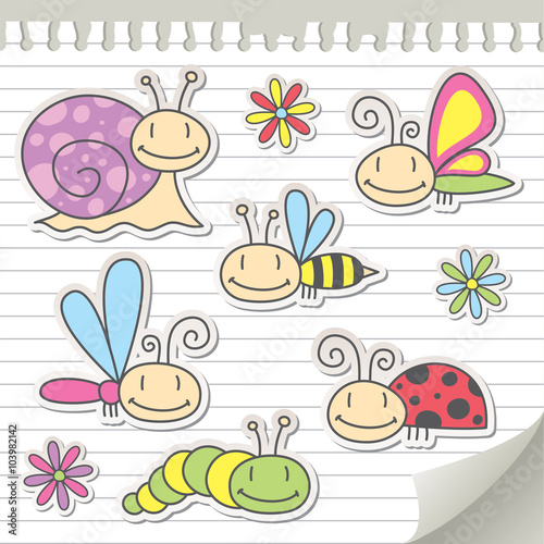 set of insects