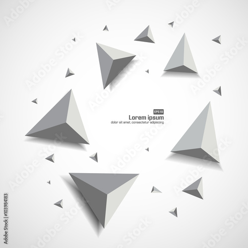 3D Low Polygon Geometry Background © royyimzy