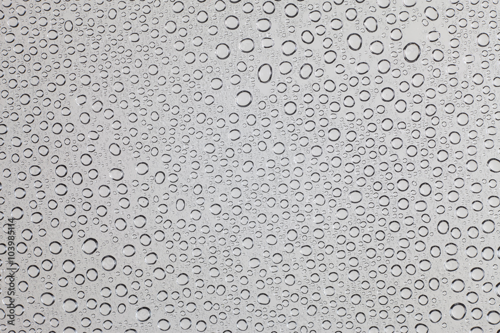 Drops of water on clear glass. Drops of water on clear glass.