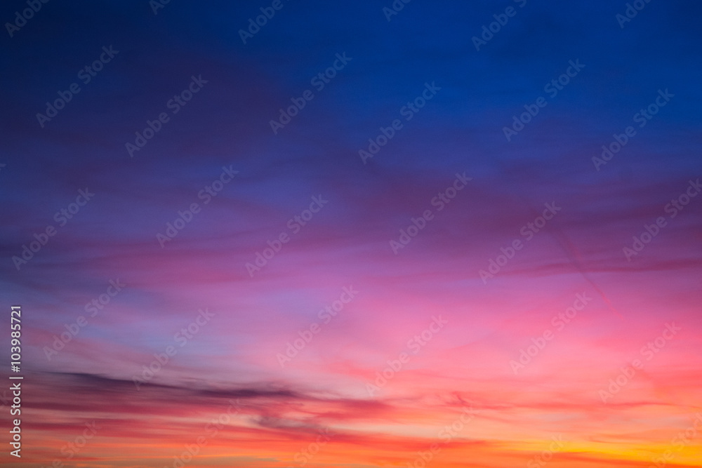 Fototapeta premium wieczorny zachód słońca