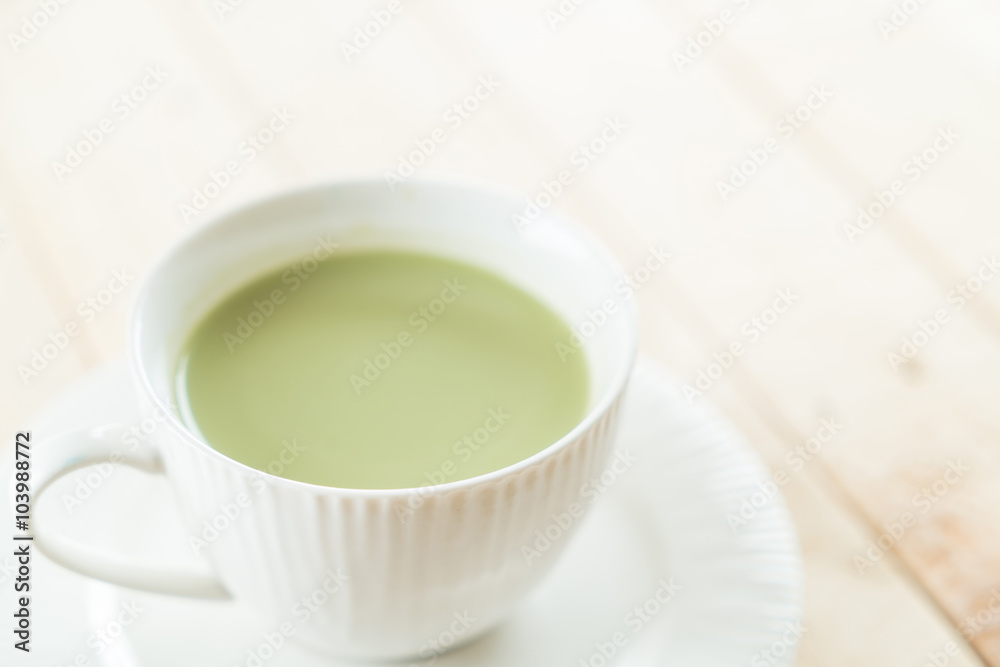 hot matcha latte