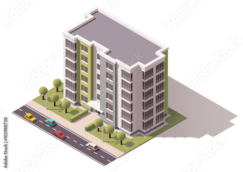 Vector isometric building