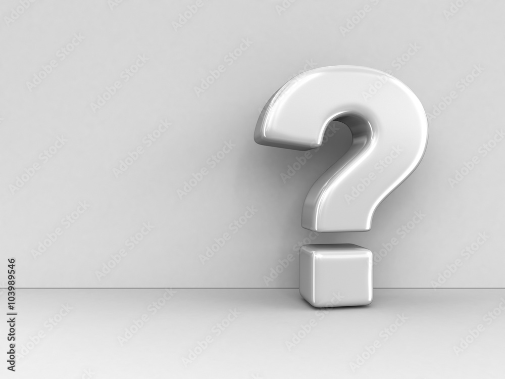 Big sign of question. Image with clipping path Big sign of question. Image with clipping path