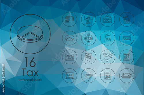 Set of tax icons