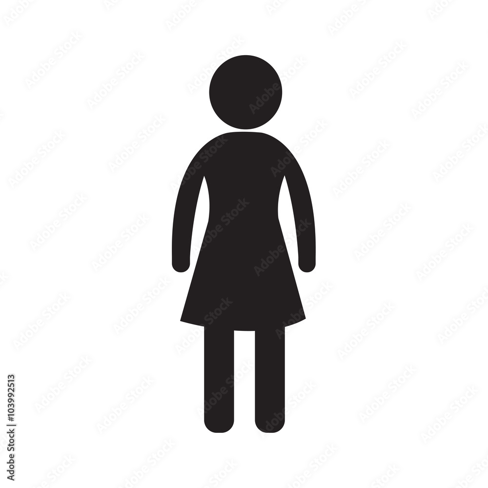 Female Icon Illustration design Female Icon Illustration design