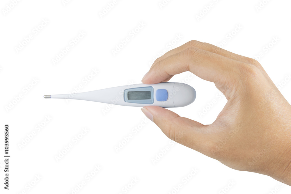 Medical mercury thermometer. Medical mercury thermometer showing elevated body temperature. focus on thermometer isolated on white background Medical mercury thermometer. Medical mercury thermometer showing elevated body temperature. focus on thermometer isolated on white background