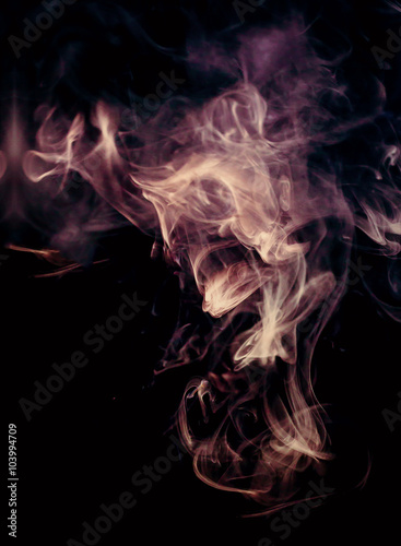 abstract of Smoke in the air