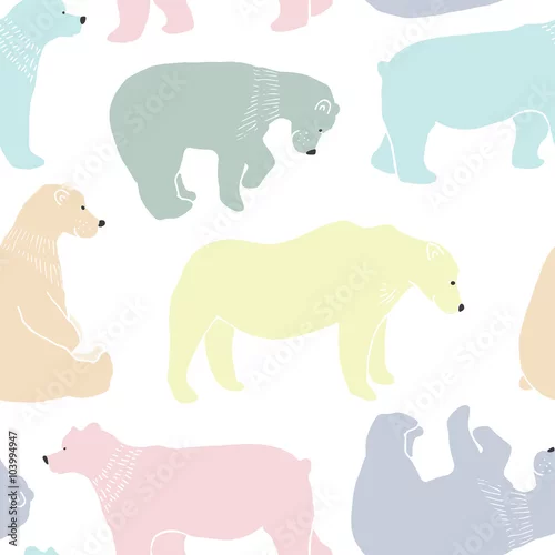 Tapety różnokolorowe niedźwiedzie