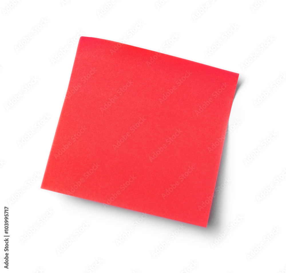 Empty adhesive note Empty adhesive note