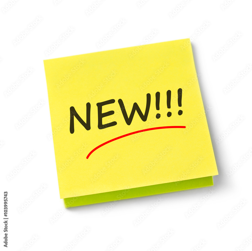New adhesive note New adhesive note