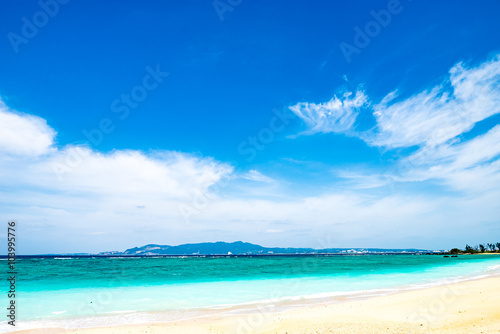Fototapeta Naklejka Na Ścianę i Meble -  Beach, sea, landscape. Okinawa, Japan, Asia.