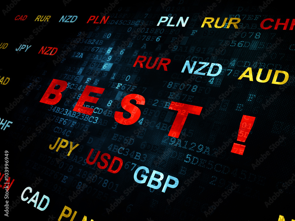 Business concept: Best! on Digital background Business concept: Best! on Digital background