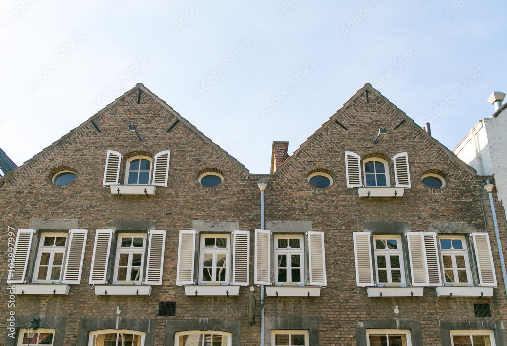 Schöne Hausfassade in Maastricht. Schöne Hausfassade in Maastricht.