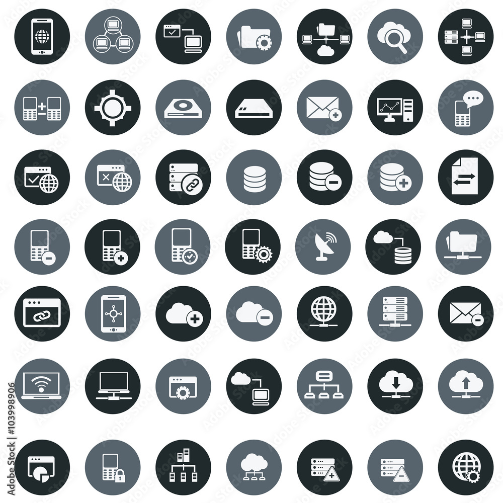 Networking, storage and Communication icon set,vector Networking, storage and Communication icon set,vector