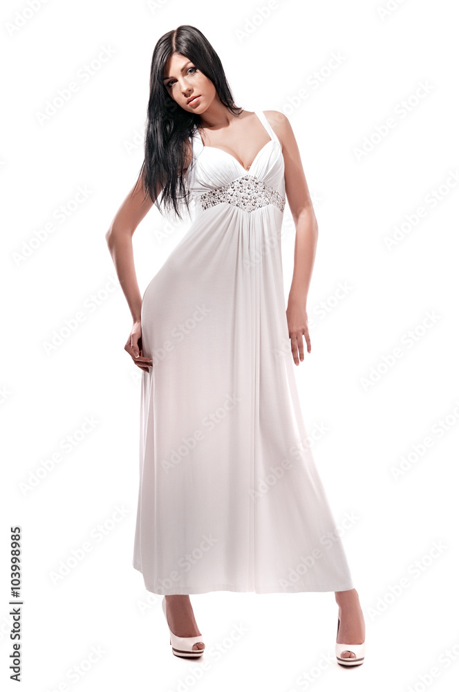 fashionable woman isolated on white background fashionable woman isolated on white background