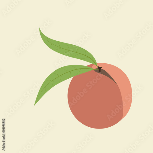 Peach Fruit Icon