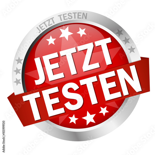 button with text Jetzt Testen