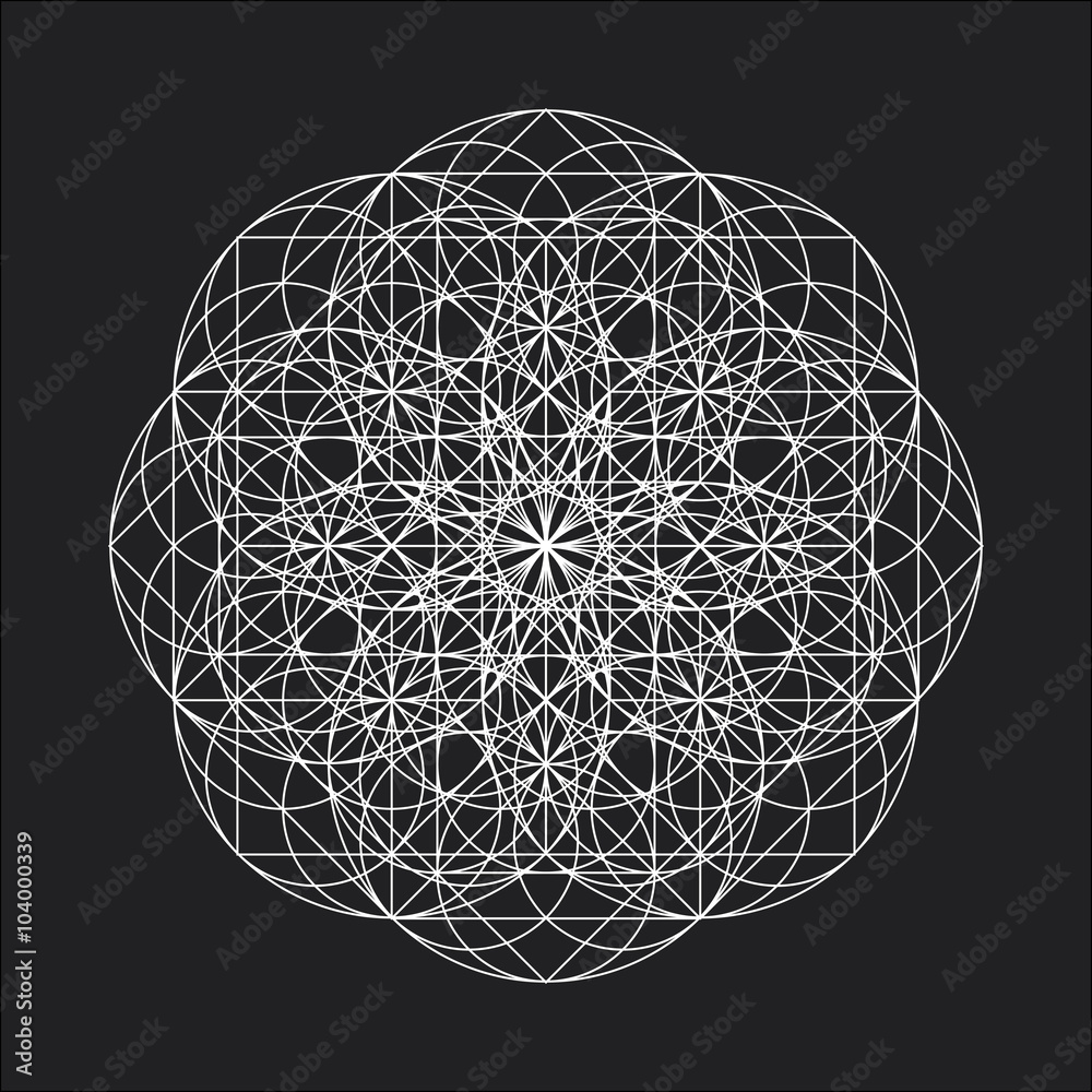 Geometric element_ star pattern, vector, line design Geometric element_ star pattern, vector, line design
