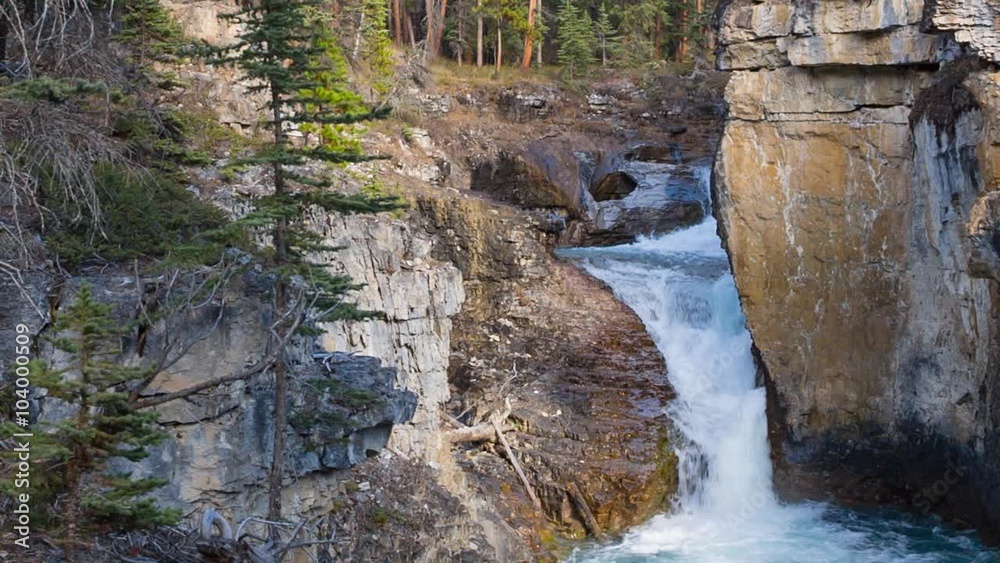Beauty Creek Falls in Jasper national park, Canada Beauty Creek Falls in Jasper national park, Canada