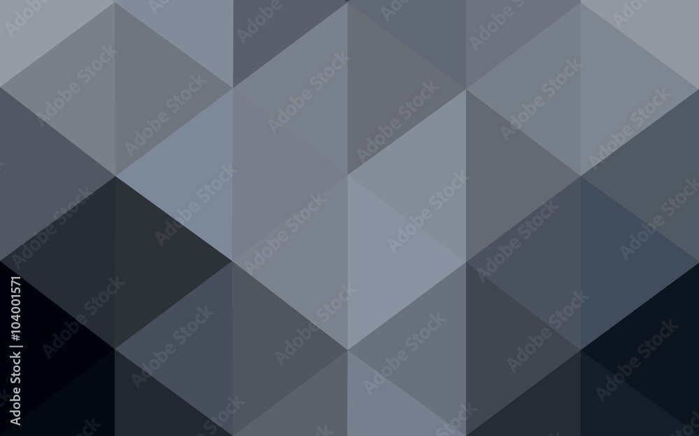 Obraz premium Gray polygonal design pattern, which consist of triangles and gradient in origami style.