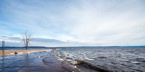 Lake Champlain early spring