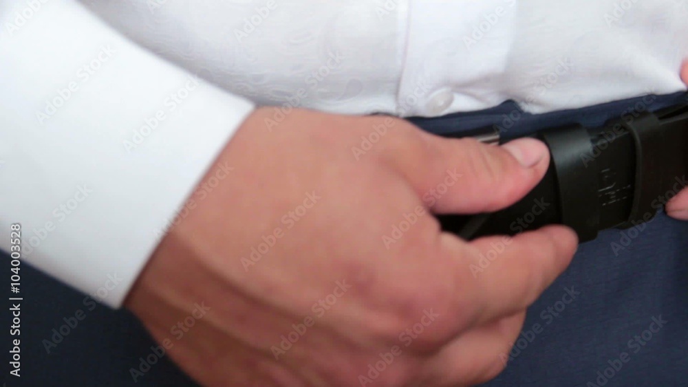 Men clasps fly on trousers on white background Men clasps fly on trousers on white background
