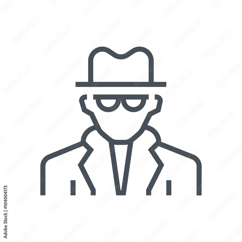 Spy, detective icon Spy, detective icon
