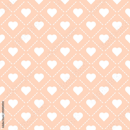 love heart pattern seamless vector illustration eps 10