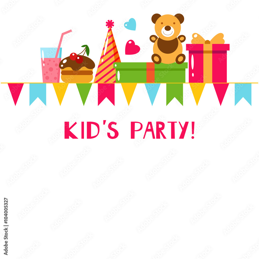 Happy Birthday set, vector illustration