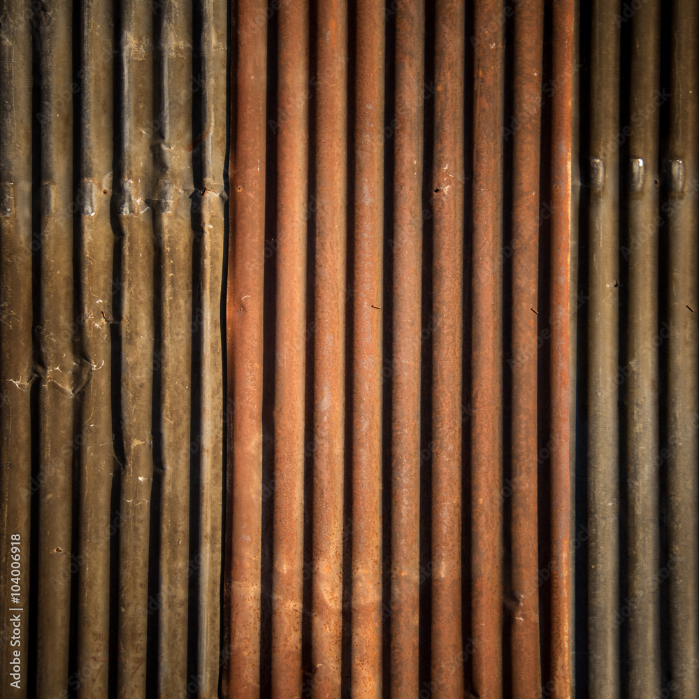 Rust zinc plate . Rust zinc plate .