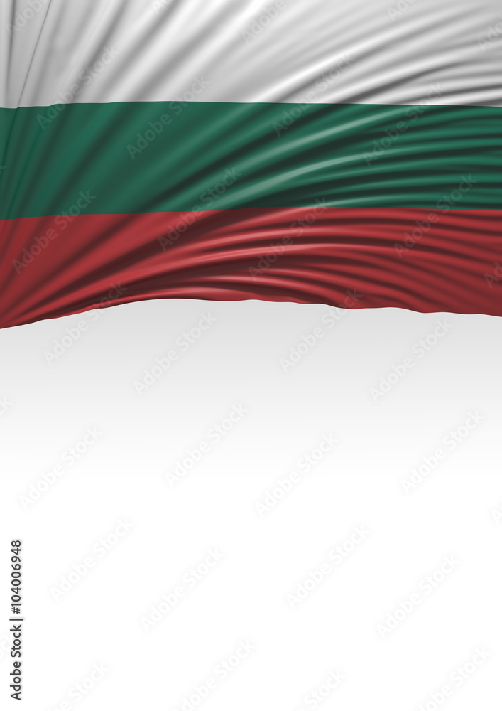 Fototapeta premium Flag Bulgaria 3D, Bulgarian Flag (3D Render)