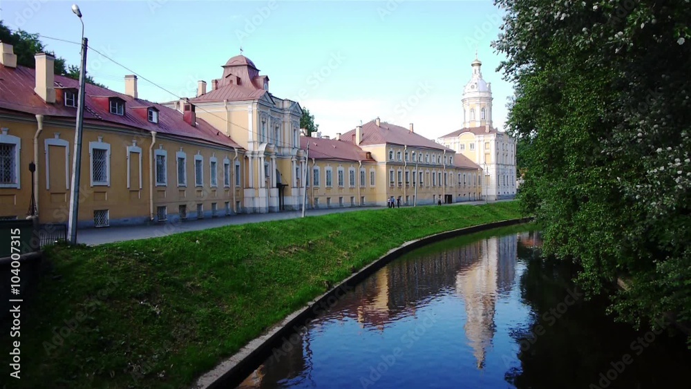 Tranquil view of Alexander Nevsky Lavra (convent) in Saint-Petersburg, Russia Tranquil view of Alexander Nevsky Lavra (convent) in Saint-Petersburg, Russia