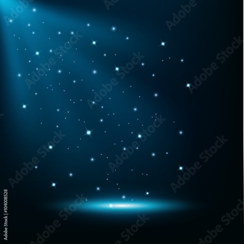 Blue lights shining background