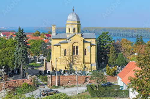 Church of the Holy Great Martyr Dimitrije Solunski (Demetrius of Thessaloniki), known as Hariseva kapela, on the Gardos hill in the Zemun district of Belgrade, Serbia