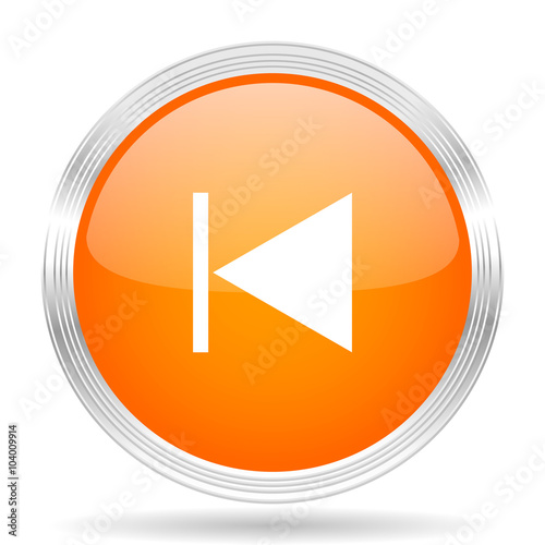 prev orange silver metallic metallic chrome web circle glossy icon Free Download prev orange silver metallic metallic chrome web circle glossy icon - GFXLoad