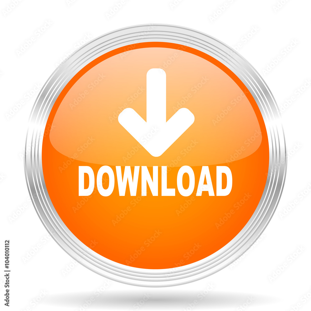 download orange silver metallic metallic chrome web circle glossy icon download orange silver metallic metallic chrome web circle glossy icon