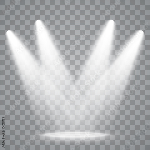 Vector Isolated Spotlight