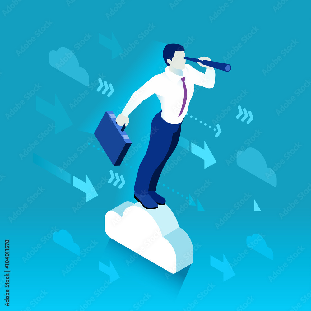 Business Graph 03 People Isometric