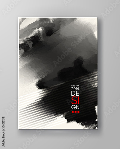 Abstract inkblot background.
