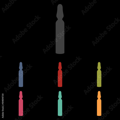 Medical ampoule icon