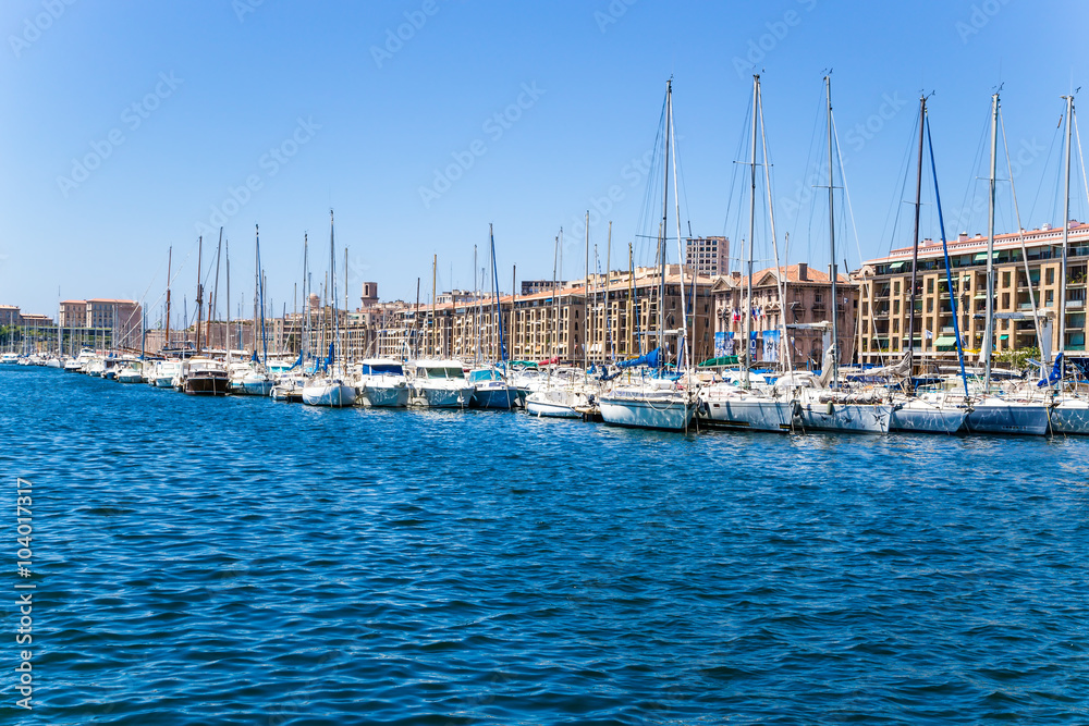 Marseille. Boats in the Old Port