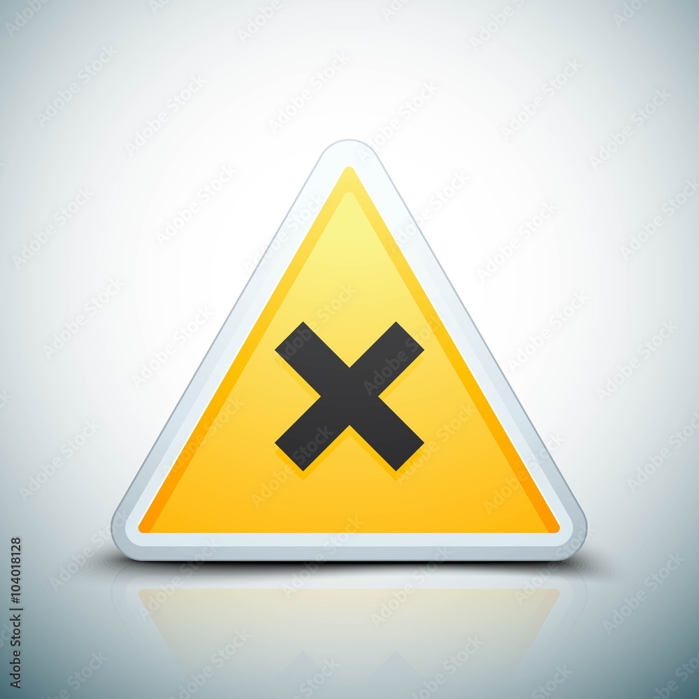 Irritant hazard sign Irritant hazard sign