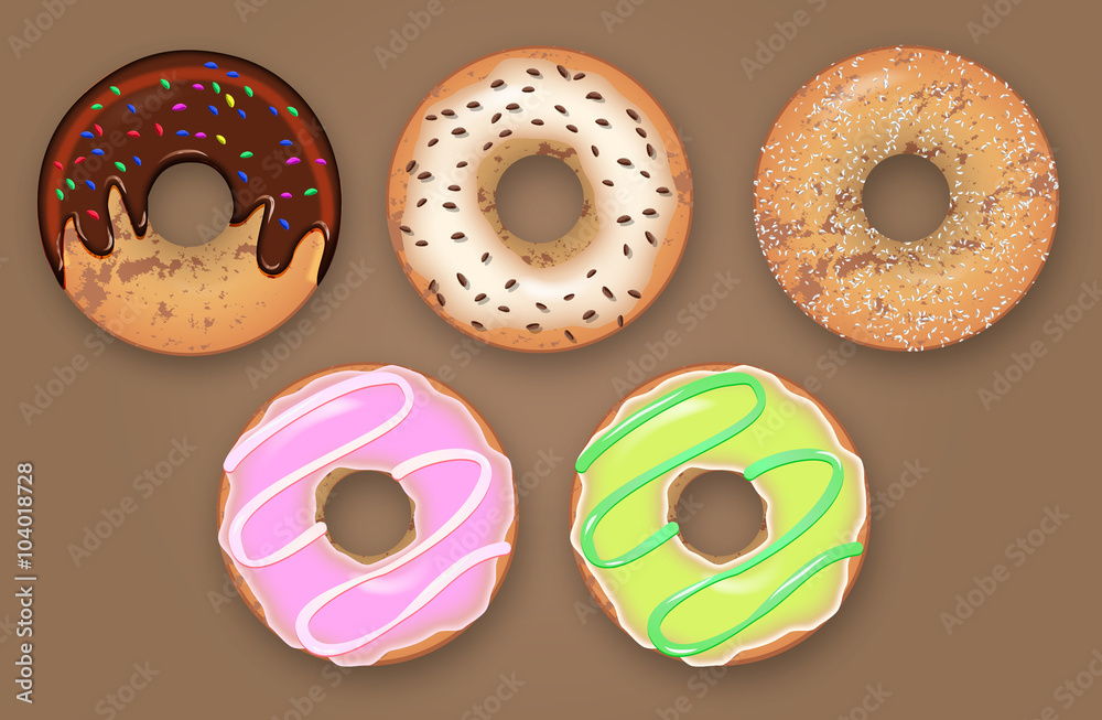 Five donuts collection Five donuts collection